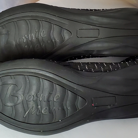Bernie Mev Black and Silver Flat Size 38 - Picture 8 of 11